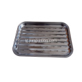 Ebe obibi akụkụ anọ igwe anaghị agba nchara BBQ Grill Tray